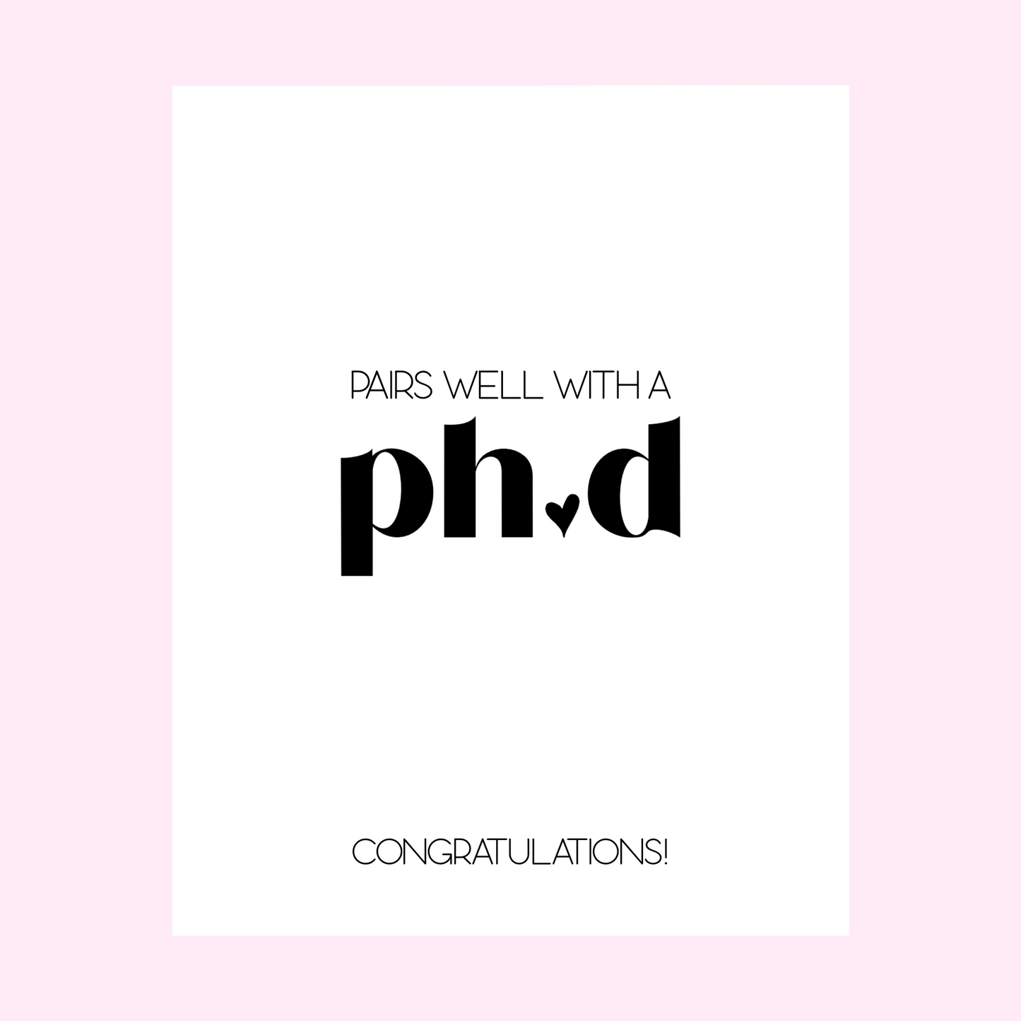 Paris Well With A PHD Graduation Gift Wine Label