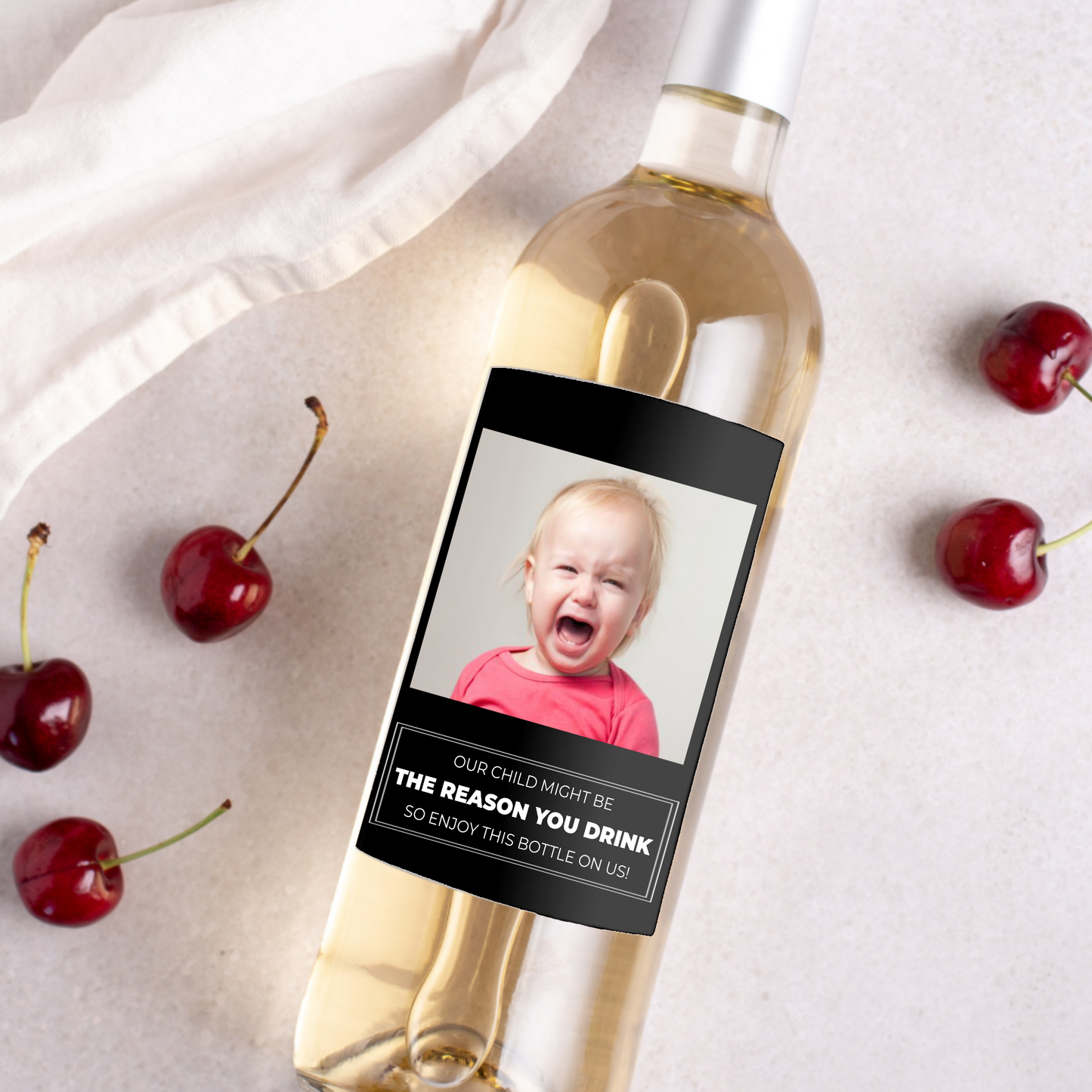 My Child May Be The Reason You Drink Teacher Gift Wine Label