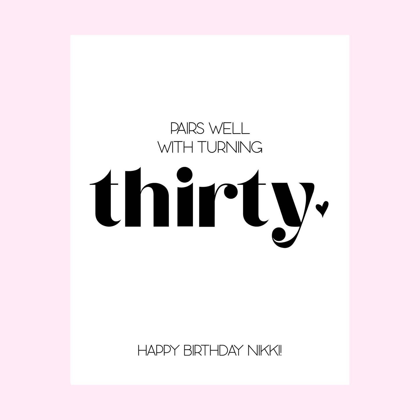 50th Birthday Wine Label