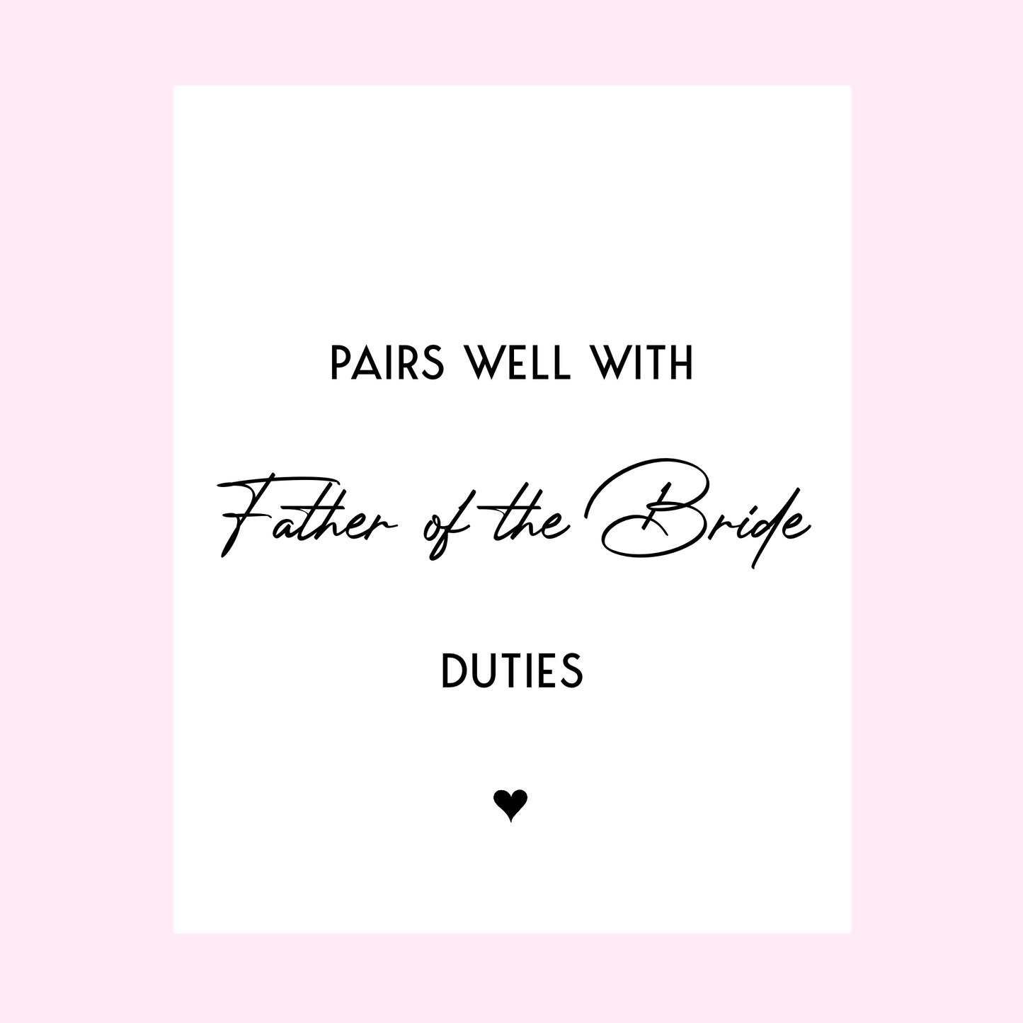 Pairs Well With Mother of the Bride Duties Wine Label