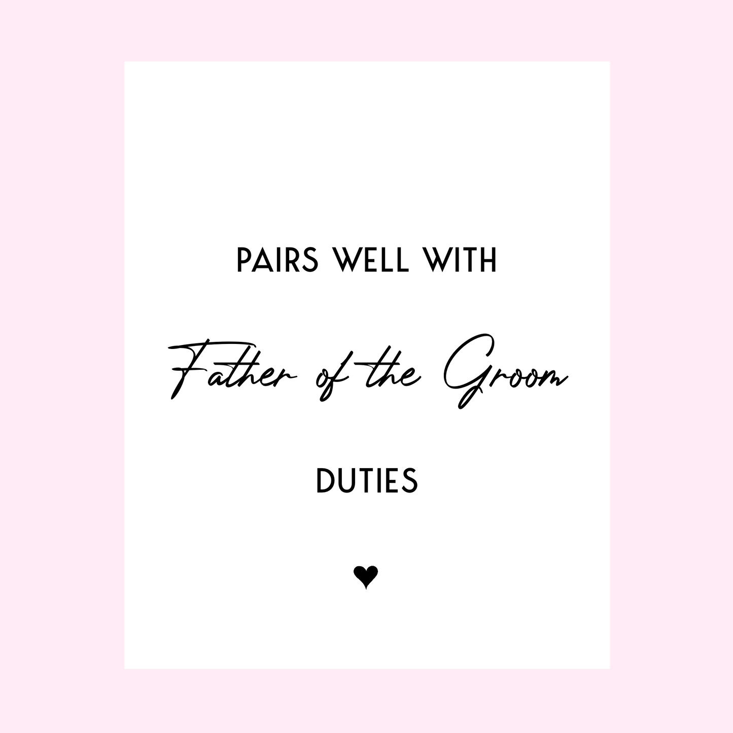 Pairs Well With Mother of the Bride Duties Wine Label