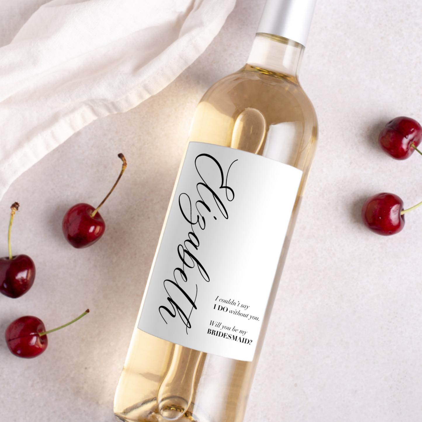 Pairs Well with Birdesmaid Duties Wine Label
