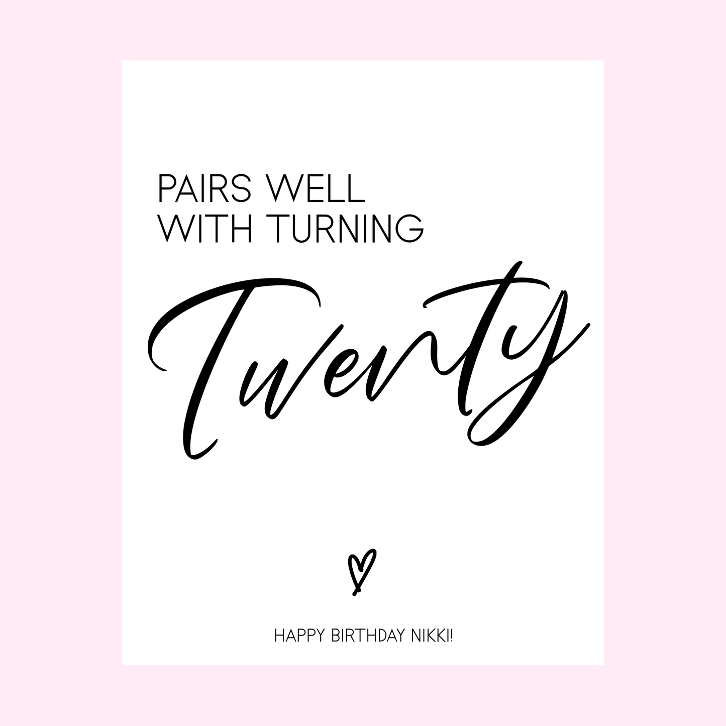 70th Birthday Wine Label
