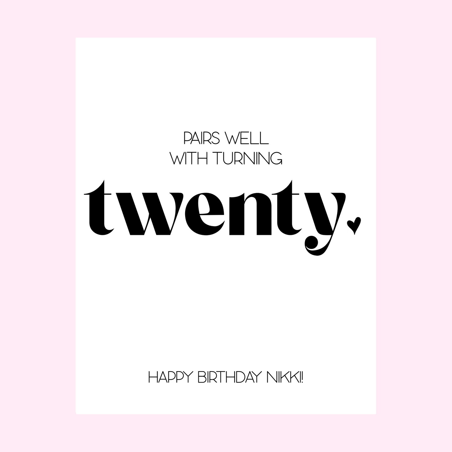 50th Birthday Wine Label