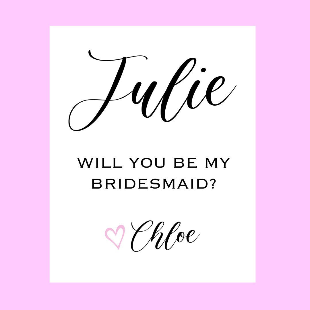 Bridesmaid Proposal Wine Labels | Personalized | Will You Be My Maid of Honor | Bridesmaid Gift | Wedding Party |