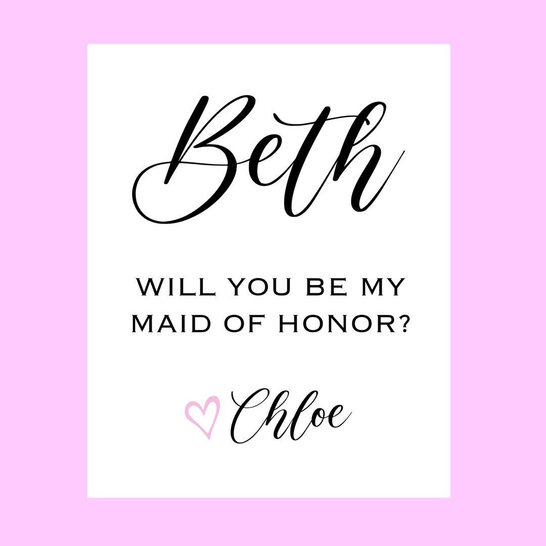 Bridesmaid Proposal Wine Labels | Personalized | Will You Be My Maid of Honor | Bridesmaid Gift | Wedding Party |