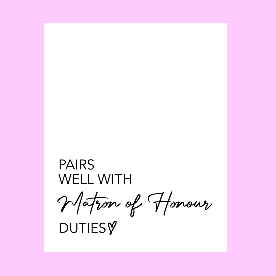Maid of Honor Proposal | Pairs Well With Maid of Honor Duties | Bridesmaid Proposal | Bridesmaid Duties | Bridesmaid Gift |