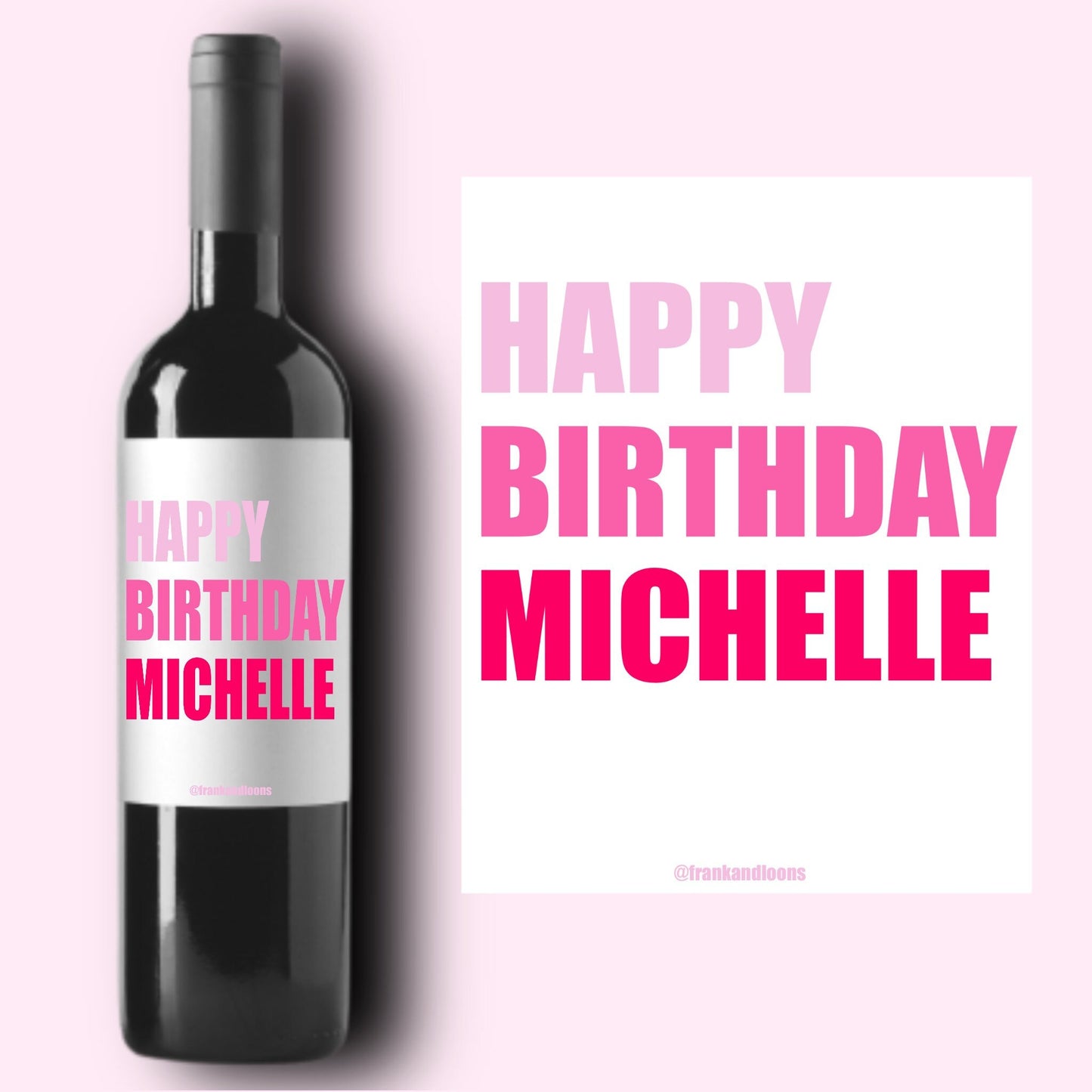 Personalized Happy Birthday Wine Label * 21st Birthday * Liquor Bottle Label * 30th Birthday Gift For Her * Funny Cute Gift Ideas * 25th *