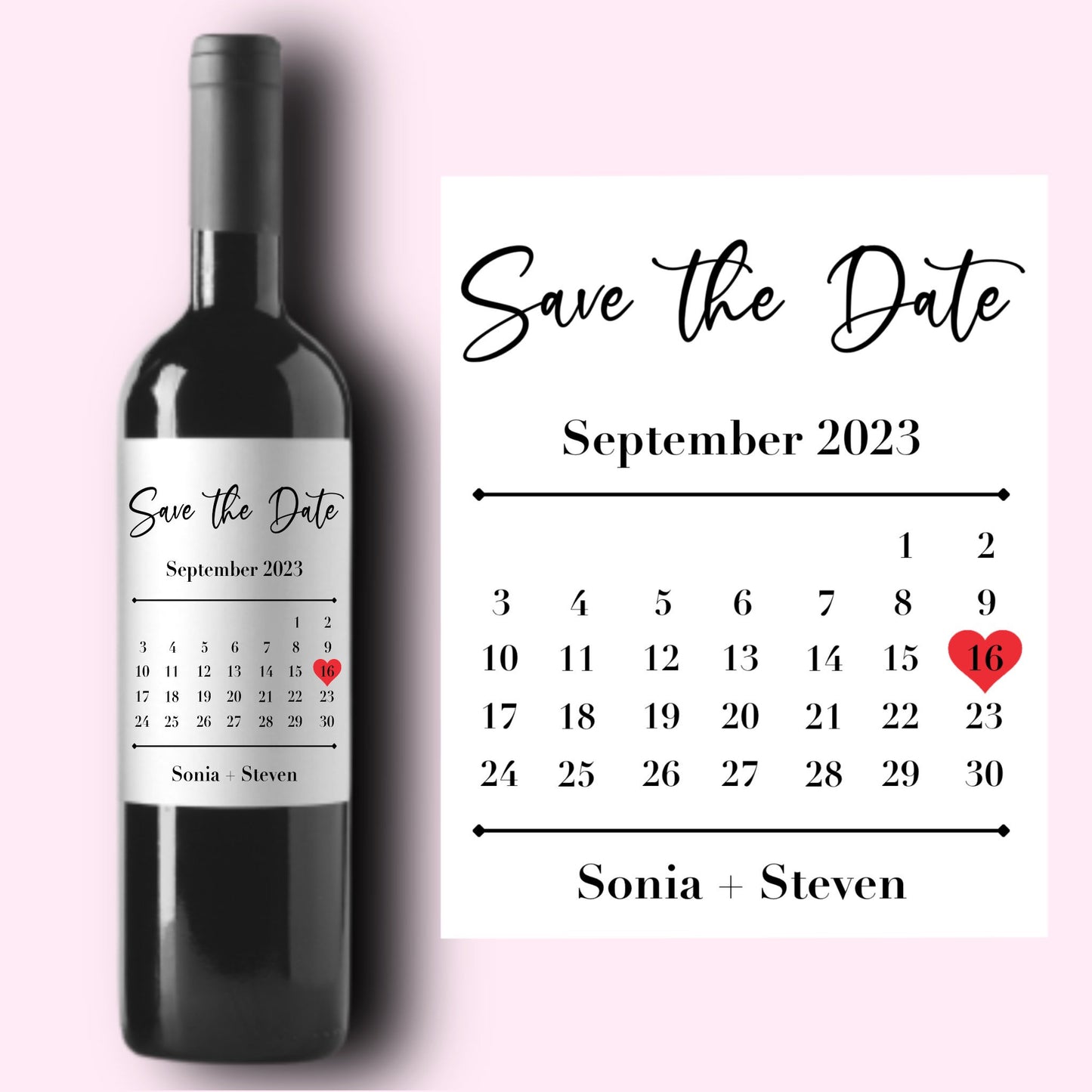 Save The Date Wine Label | Groomsmen Bridesmaid Proposal Gift | Wedding Gift | Wedding Party Gift | Couple Gift | Mini Champagne Label |
