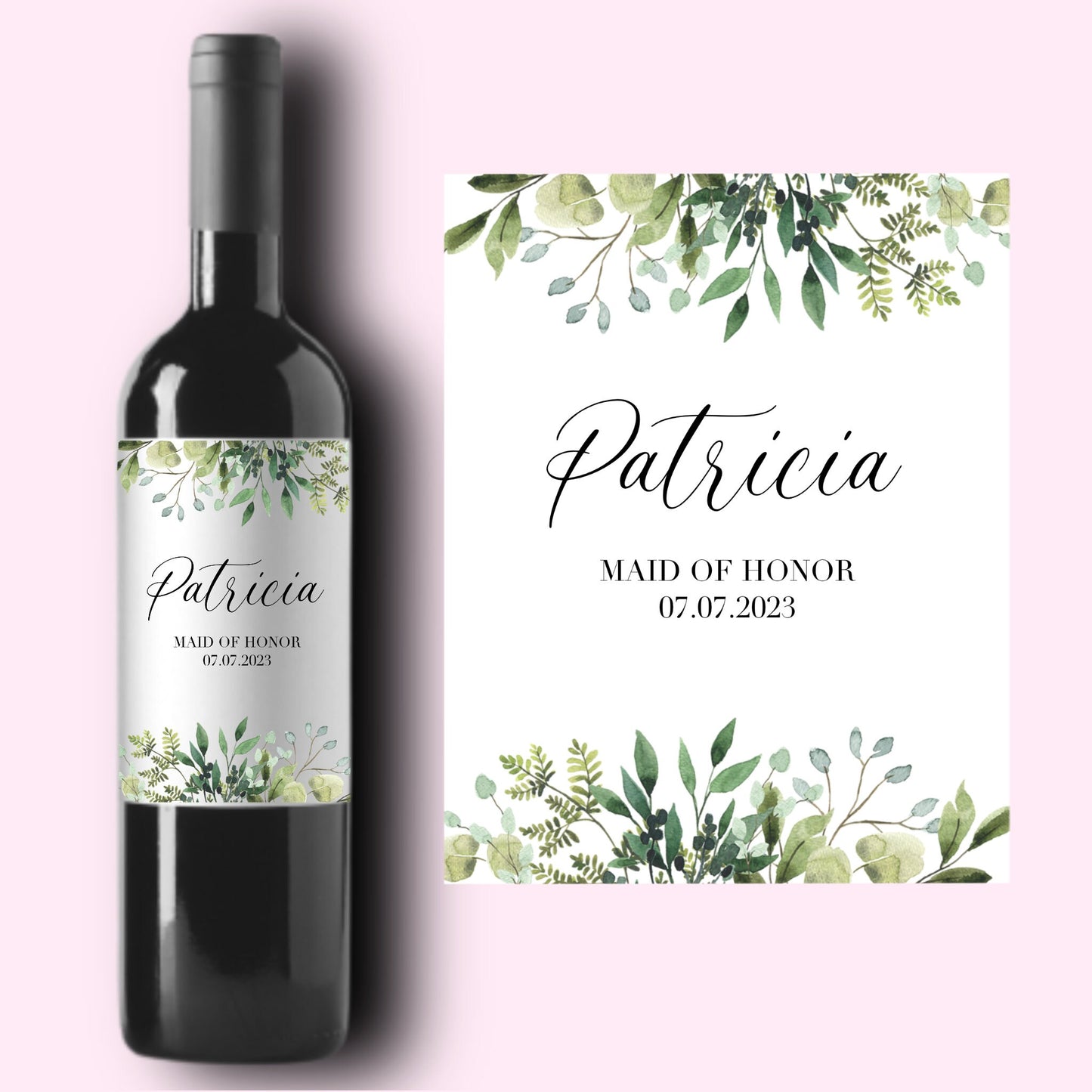 Bridesmaid Gifts | Bridesmaid Proposal | Will You Be My Bridesmaid Wine Label | Bridesmaid Card | Bridesmaid Box | Custom Bridesmaid Gift |