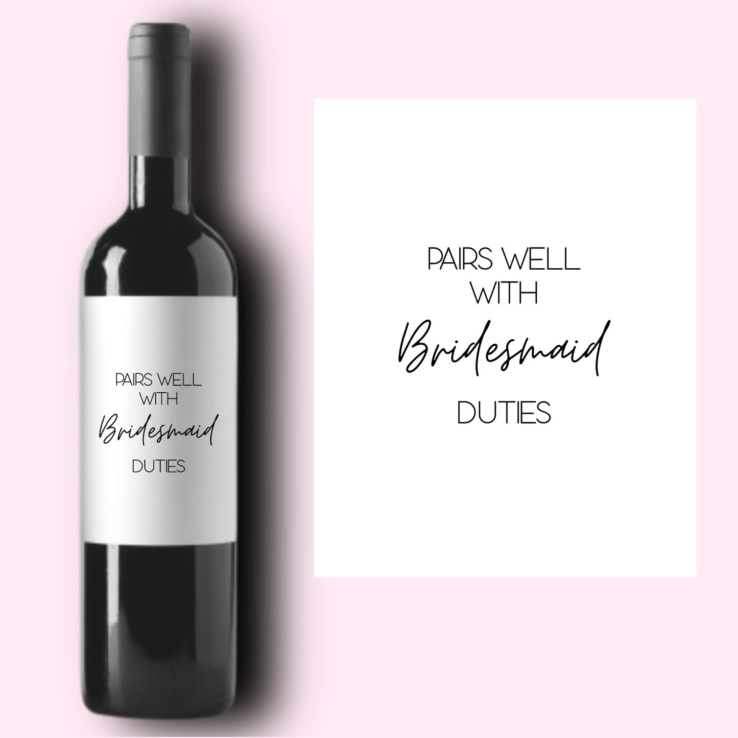 Maid of Honor Proposal | Pairs Well With Maid of Honor Duties | Bridesmaid Proposal | Bridesmaid Duties | Bridesmaid Gift |