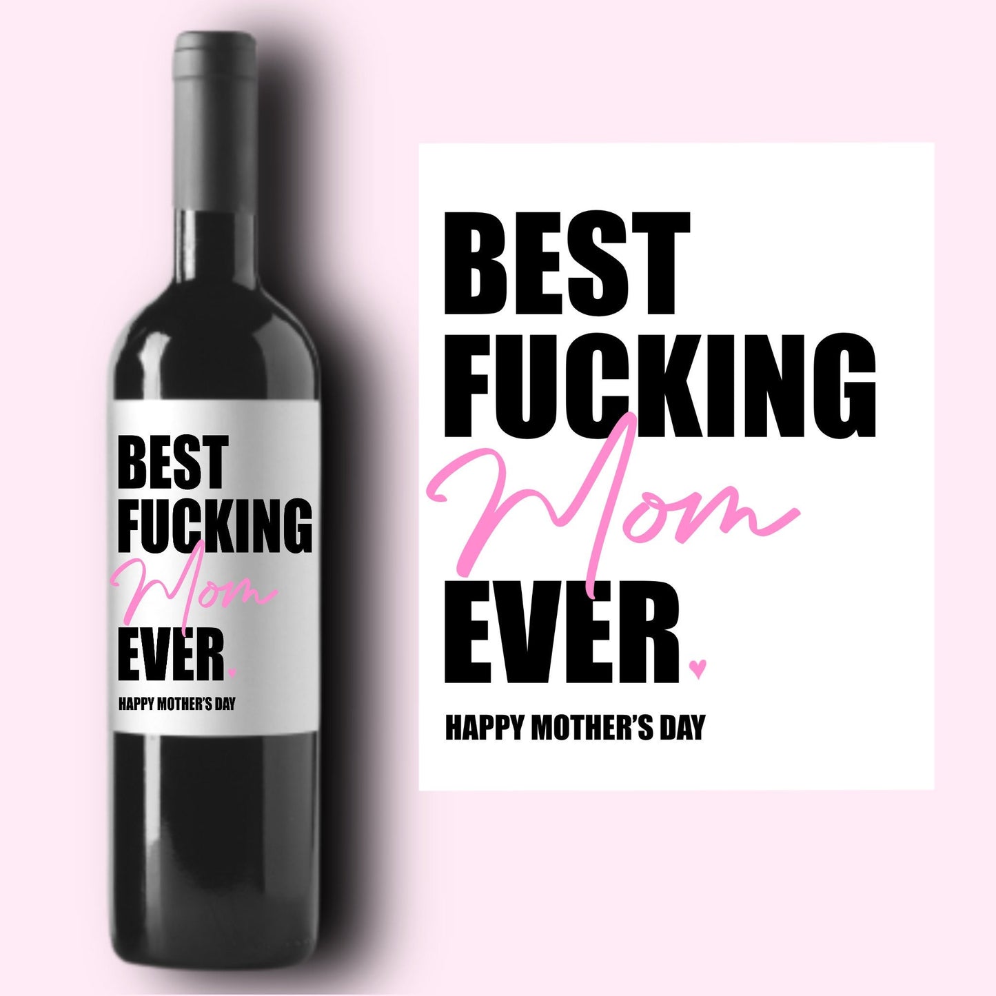 Mother's Day Gift, Mother's Day Wine Label, Funny Mom Gift, Gift for Mom, Self Care, Cute Mom Gift, Mom Celebration Box, Grandma Custom Gift