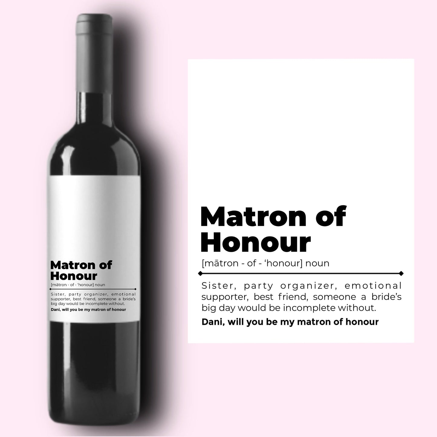 Maid of Honor Proposal | Pairs Well With Maid of Honor Duties | Bridesmaid Proposal | Bridesmaid Duties | Bridesmaid Gift |