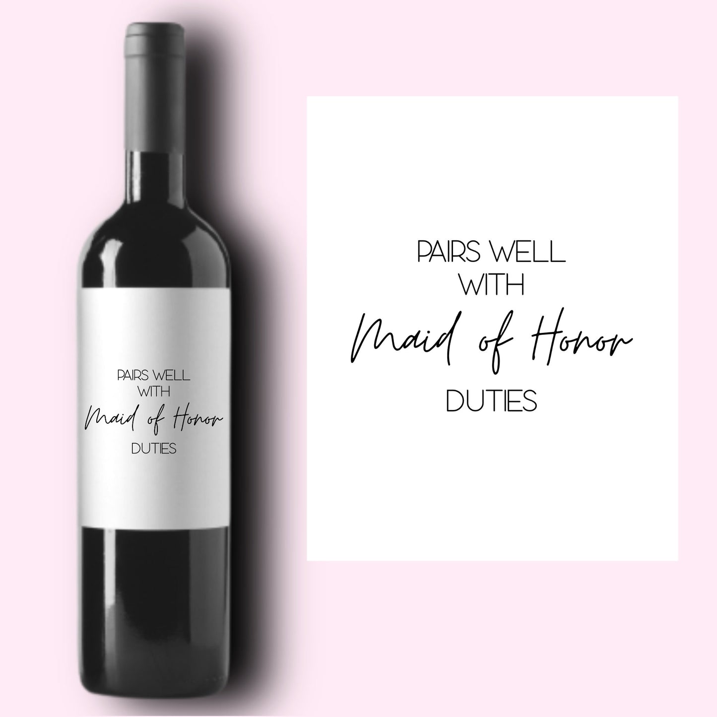 Maid of Honor Proposal | Pairs Well With Maid of Honor Duties | Bridesmaid Proposal | Bridesmaid Duties | Bridesmaid Gift |