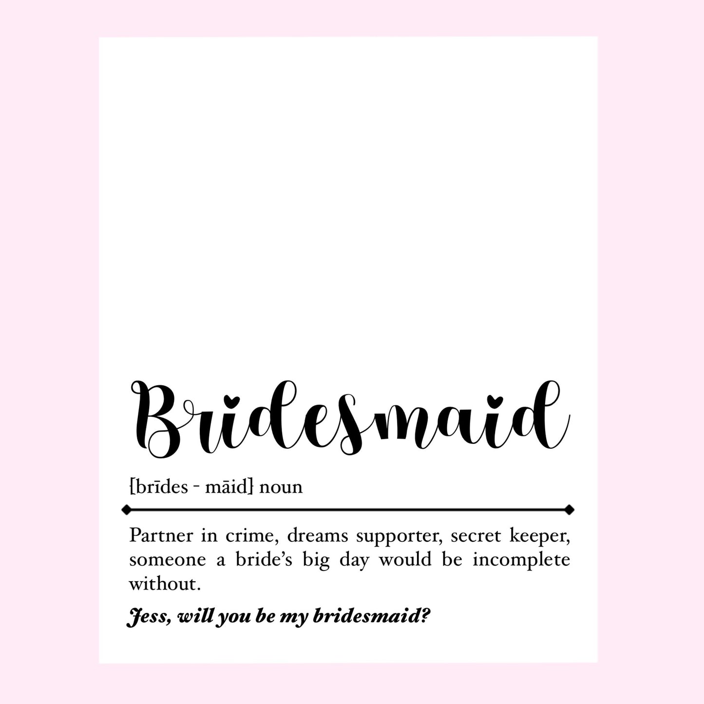 Maid of Honor Proposal | Pairs Well With Maid of Honor Duties | Bridesmaid Proposal | Bridesmaid Duties | Bridesmaid Gift |
