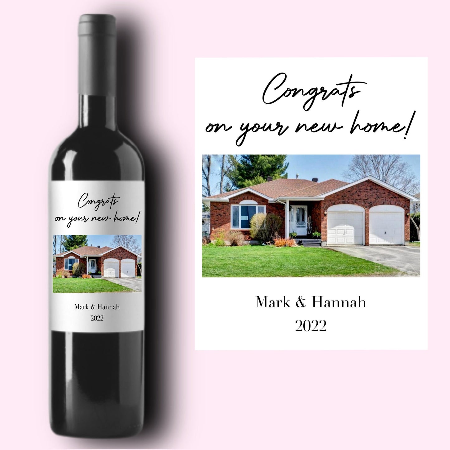 Housewarming Gift | New Place | Housewarming Wine Label | Gift for Her, Him | New Home Owner Gift | Realtor Gift to Clients