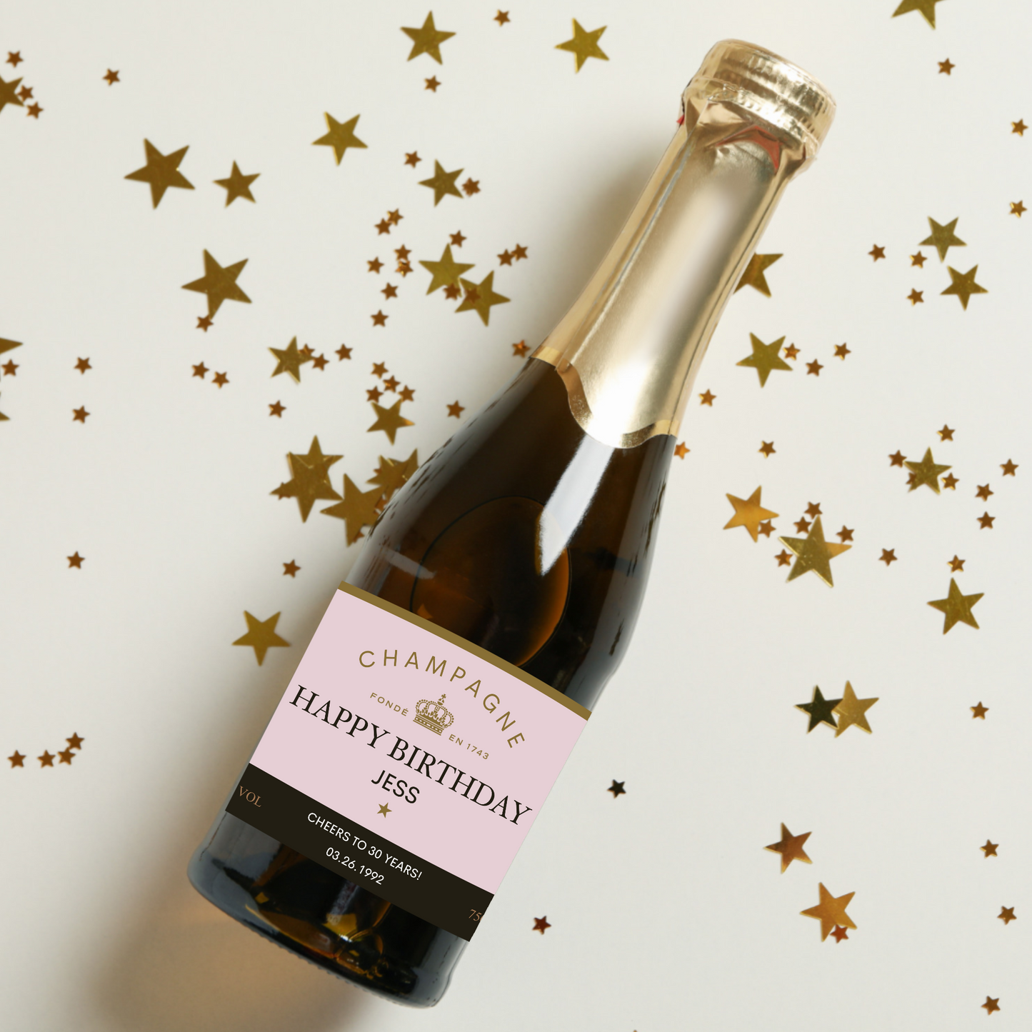 Birthday Moët Champagne Label
