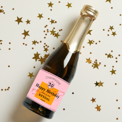 Veuve Clicquot Birthday Champagne Label