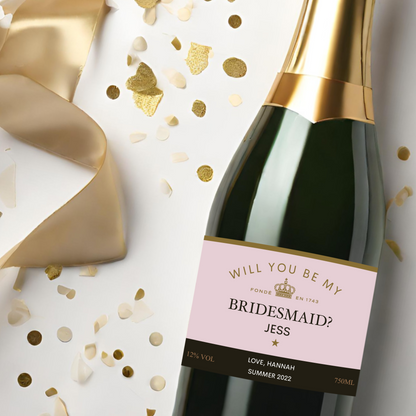 Moët Bridesmaid Proposal Champagne Label