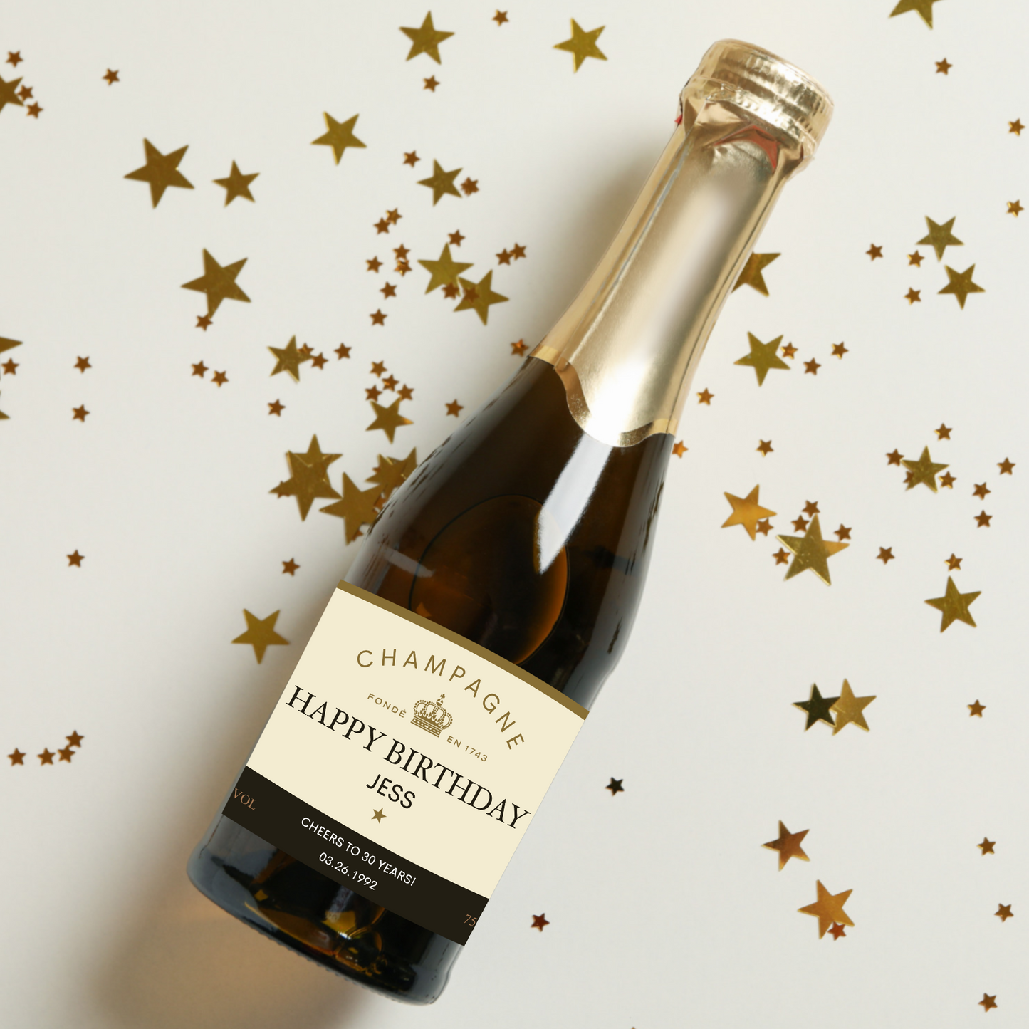Birthday Moët Champagne Label