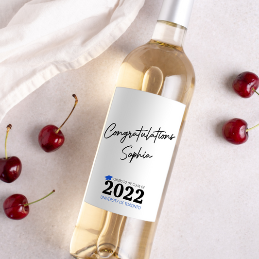 Graduation Gift Wine Label