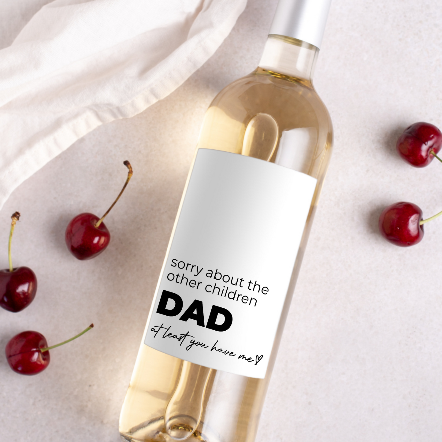 Personalized Dad Father's Day Beer Wine Label