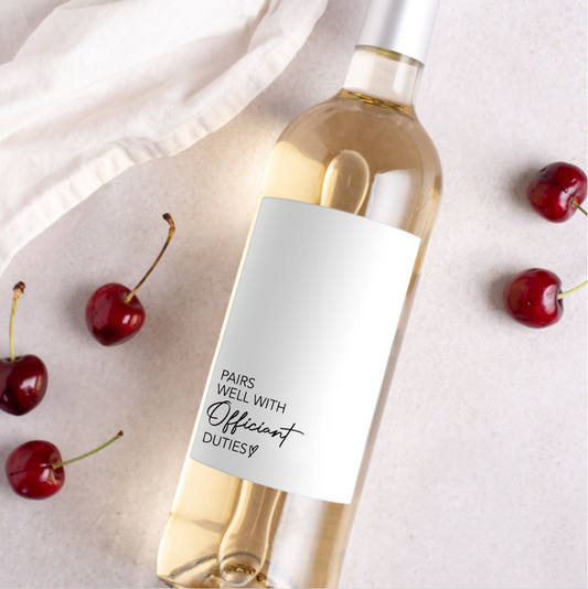 Officiant Gift Wine Label