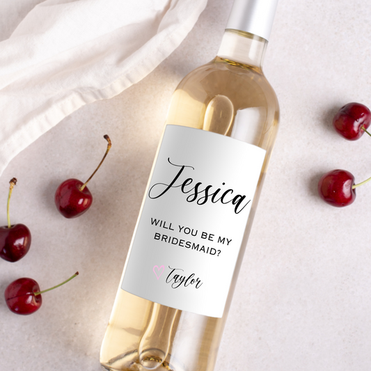Pairs Well with Birdesmaid Duties Wine Label