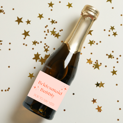 Maid of Honor Bubbly Champagne Label