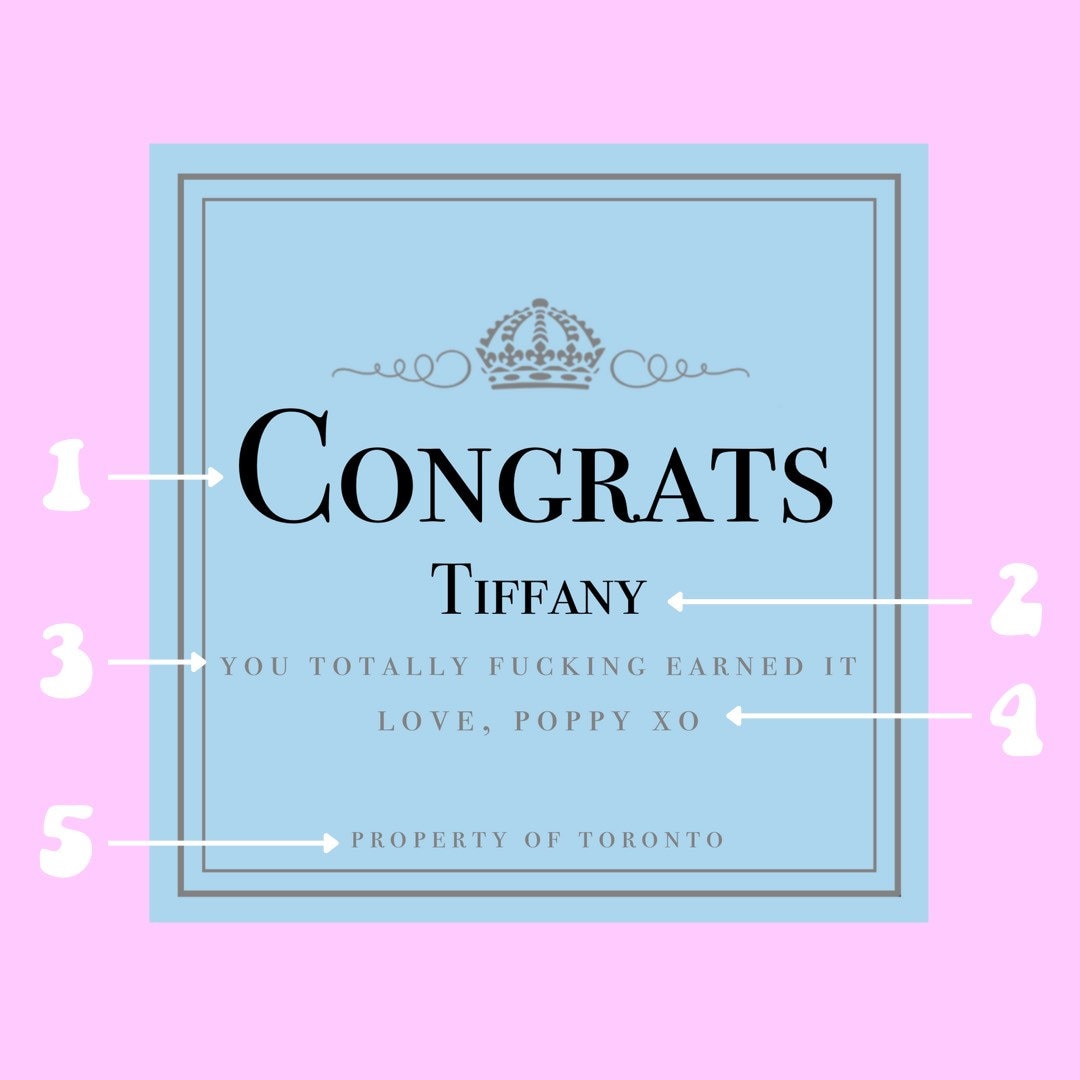Graduation Champagne Labels | Promotion Gift | New Job Gift for Her | Gift for Him | Retirement Gift | Prosecco Congratulations Gift |