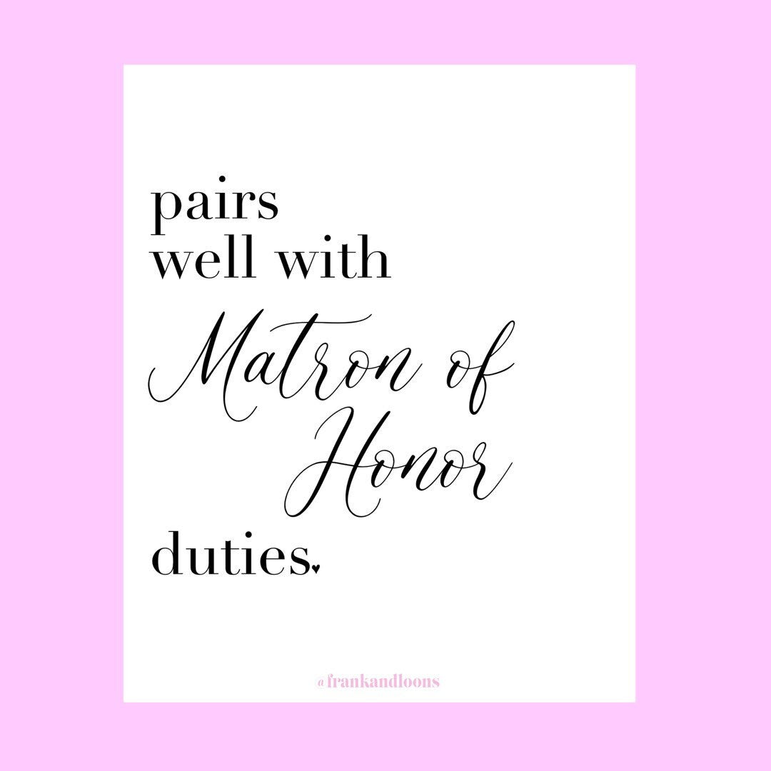 Pairs Well With Bridesmaid Duties | Bridesmaid Proposal Wine Labels | Maid of Honor Proposal | Will You Be My Bridesmaid Gift |