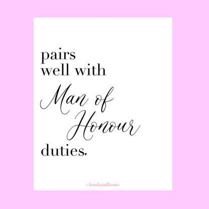 Pairs Well With Bridesmaid Duties | Bridesmaid Proposal Wine Labels | Maid of Honor Proposal | Will You Be My Bridesmaid Gift |