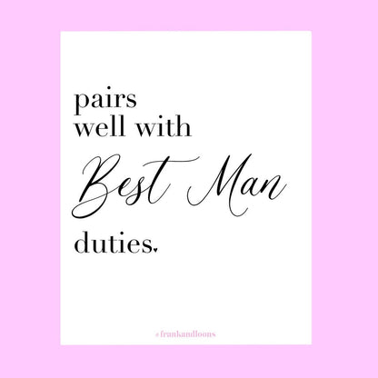 Pairs Well With Bridesmaid Duties | Bridesmaid Proposal Wine Labels | Maid of Honor Proposal | Will You Be My Bridesmaid Gift |