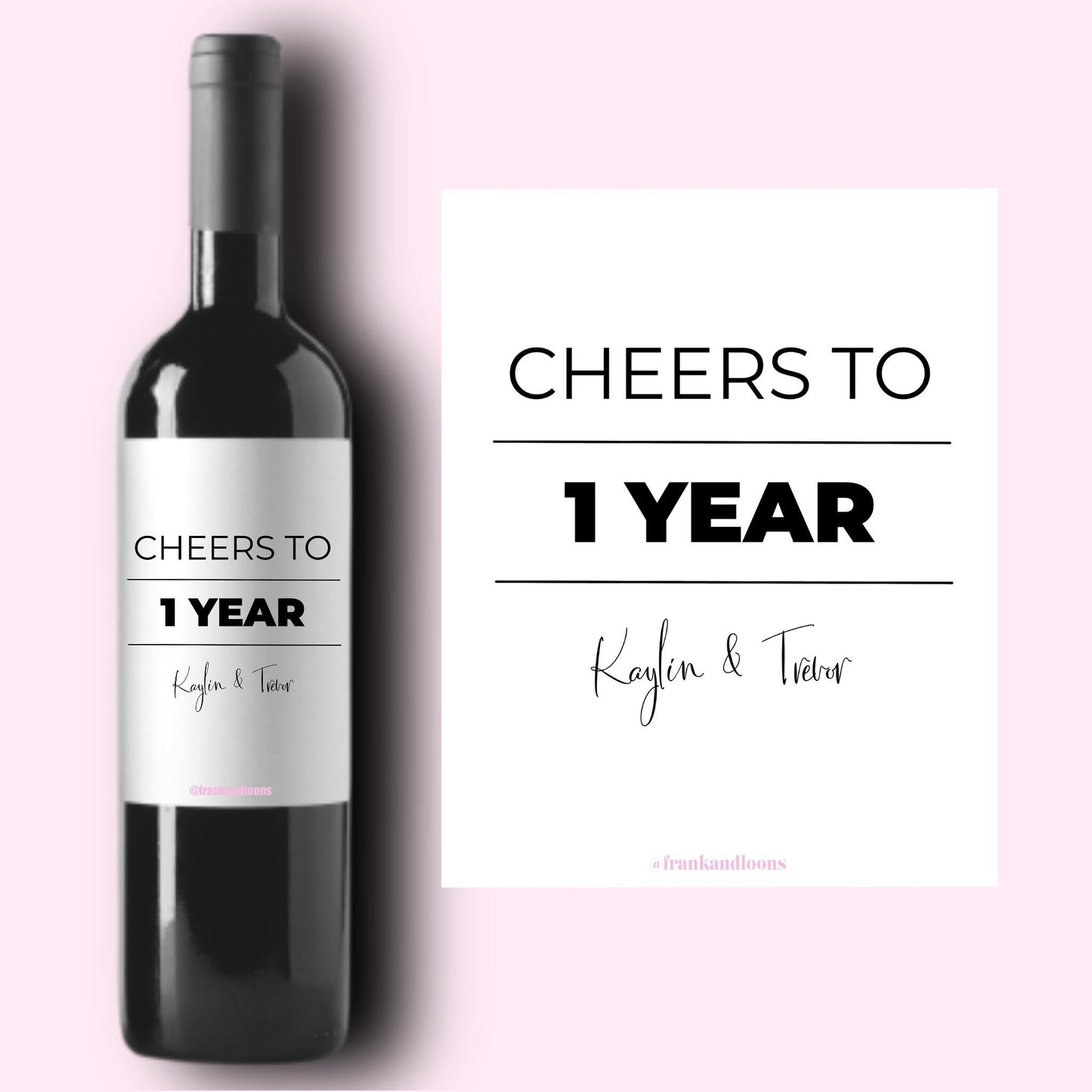 Milestone Wine Labels * First Anniversary * Wedding Gift * Bridal Shower Gift * Engagement Gift * Getting Married Moments * Champagne *