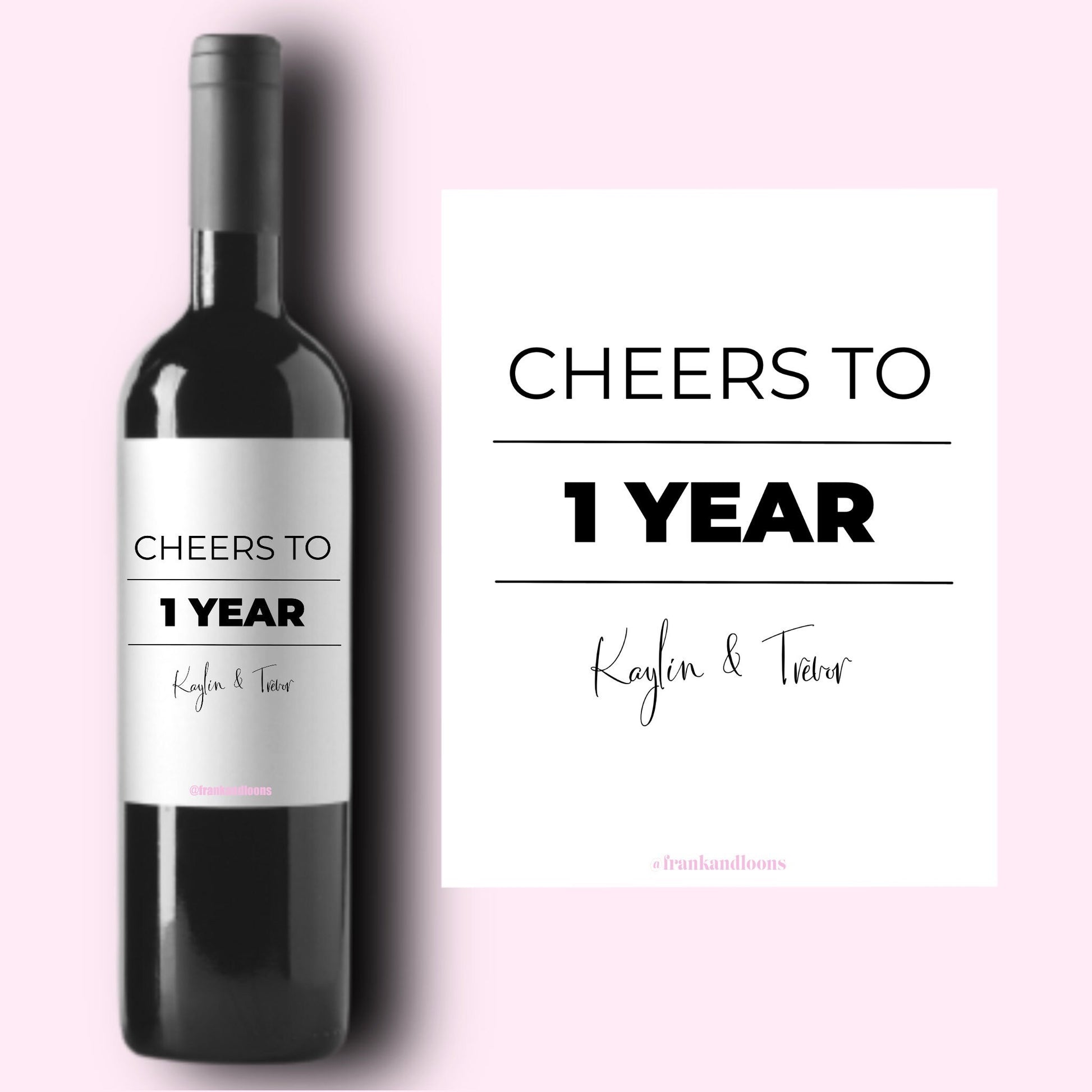 Milestone Wine Labels * First Anniversary * Wedding Gift * Bridal Shower Gift * Engagement Gift * Getting Married Moments * Champagne *