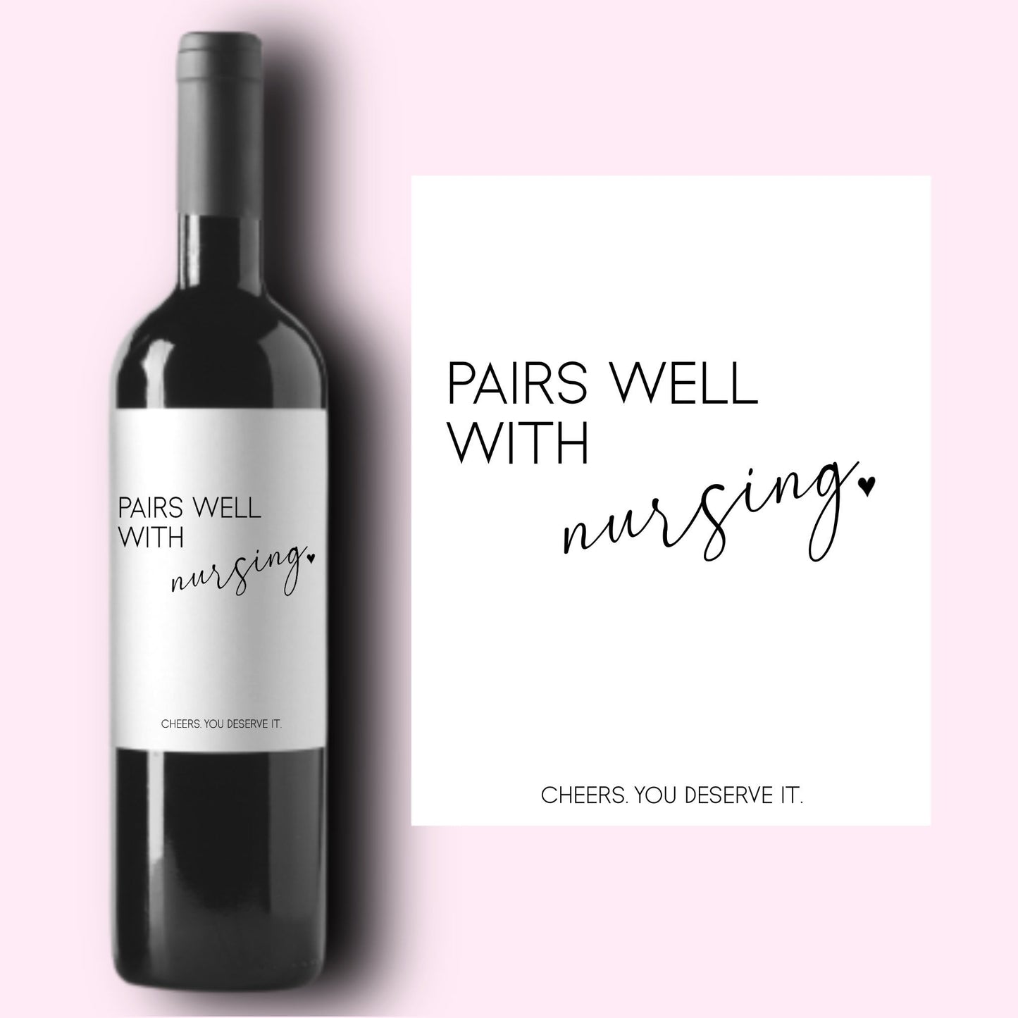 Nursing Wine Labels * Nurse Gift * Best Nurse Ever Gift for Her * Gift for Him * New Job Gift * Congratulations * Totally Earned It *