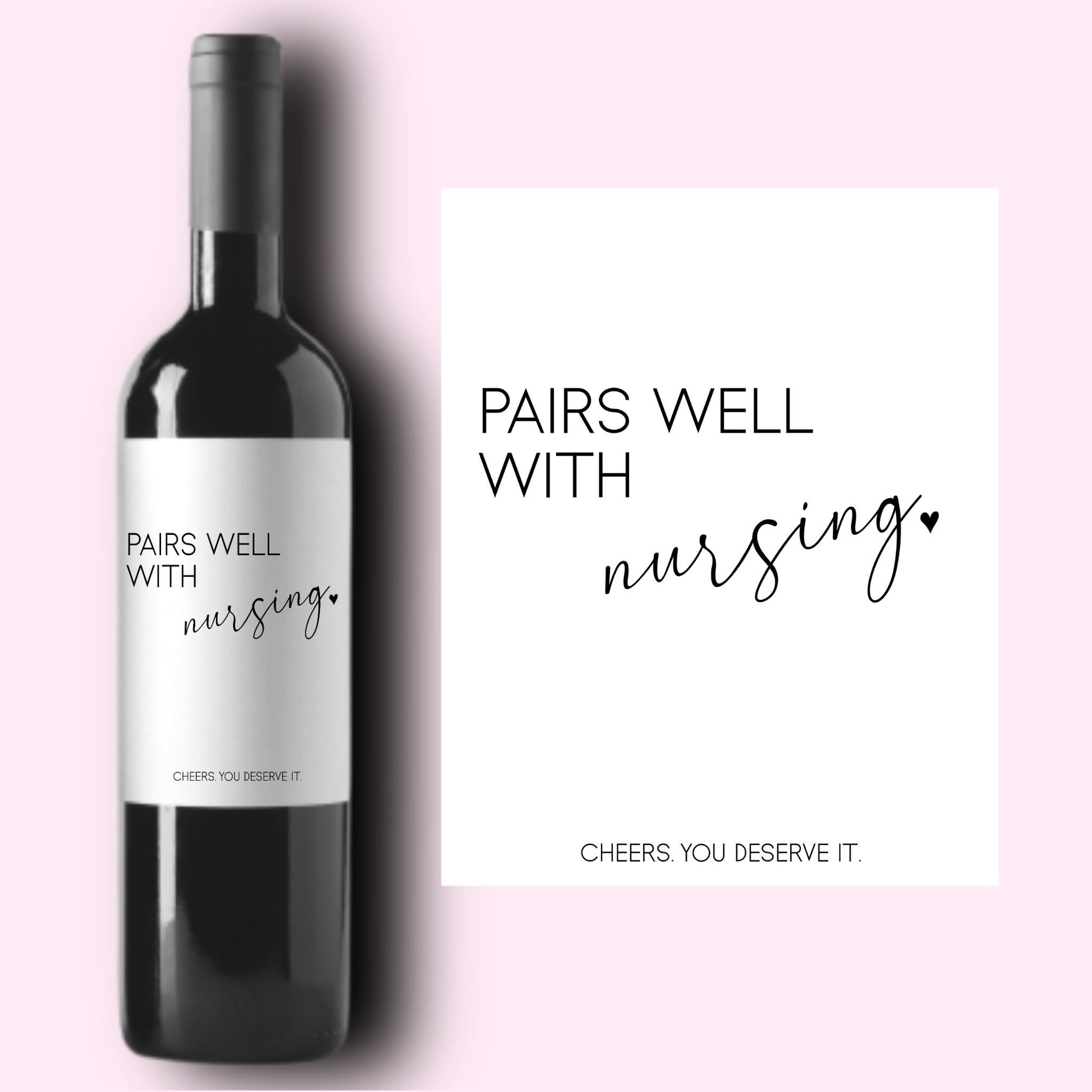 Nursing Wine Labels * Nurse Gift * Best Nurse Ever Gift for Her * Gift for Him * New Job Gift * Congratulations * Totally Earned It *