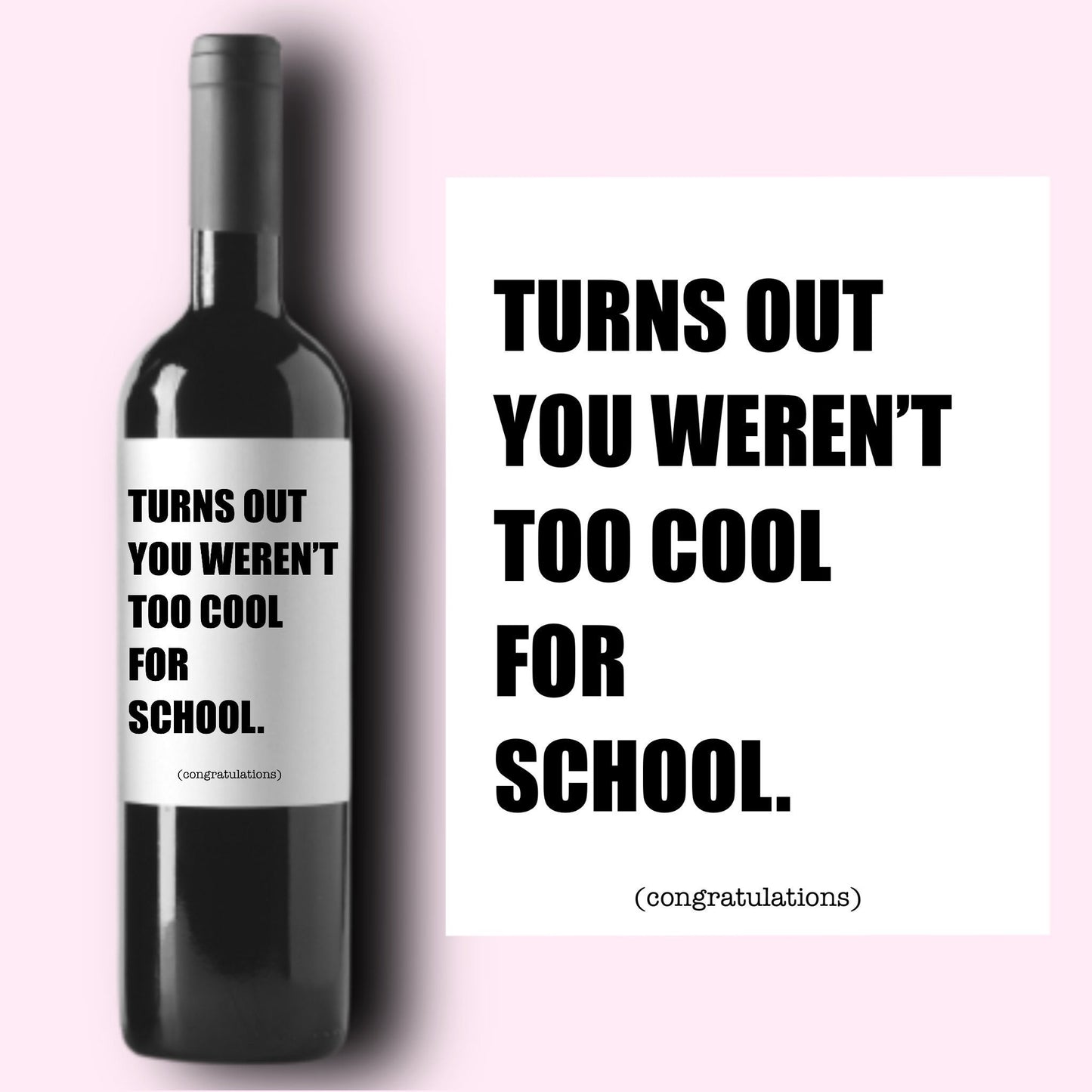 Graduation Gift Wine Labels | Grad Gift | New Grad Gift for Her | Grad Gift For Him | Graduate Gift | Funny Congratulations Wine Label |