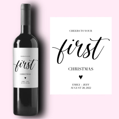 Milestone Wine Labels * Custom Wine Label Set for Engagement Gift * Wedding Planning * Getting Married Moments * Bride and Groom Gift *
