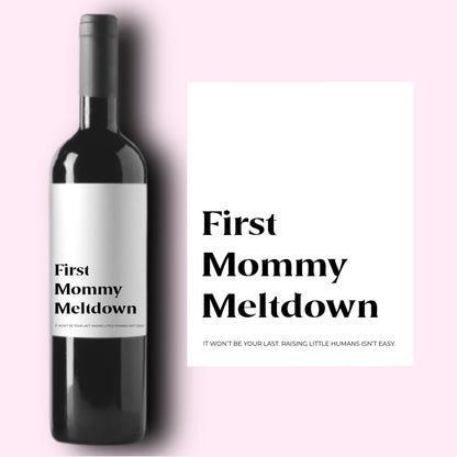 New Mom Gift Wine Labels | Mom Milestones | Mommy Milestones Labels | Baby Shower Gift | New Parents Gift | New Baby Gift |