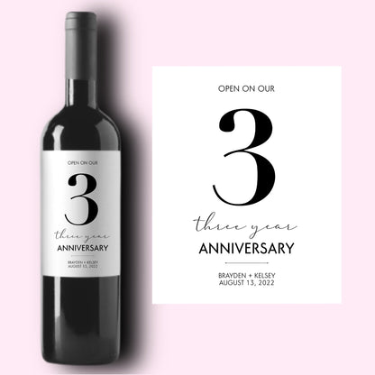 Anniversary Wine Labels * Custom Wine Label for Engagement Gift * Wedding Planning * Getting Married Moments * Bride and Groom Gift *