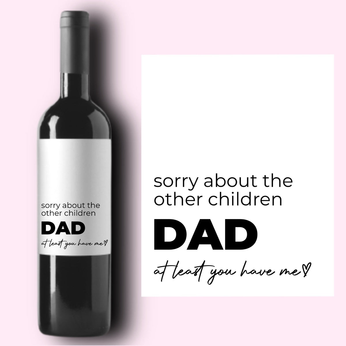 Dad Label Personalized Dad Father's Day Beer Wine Label – Frank & Loons