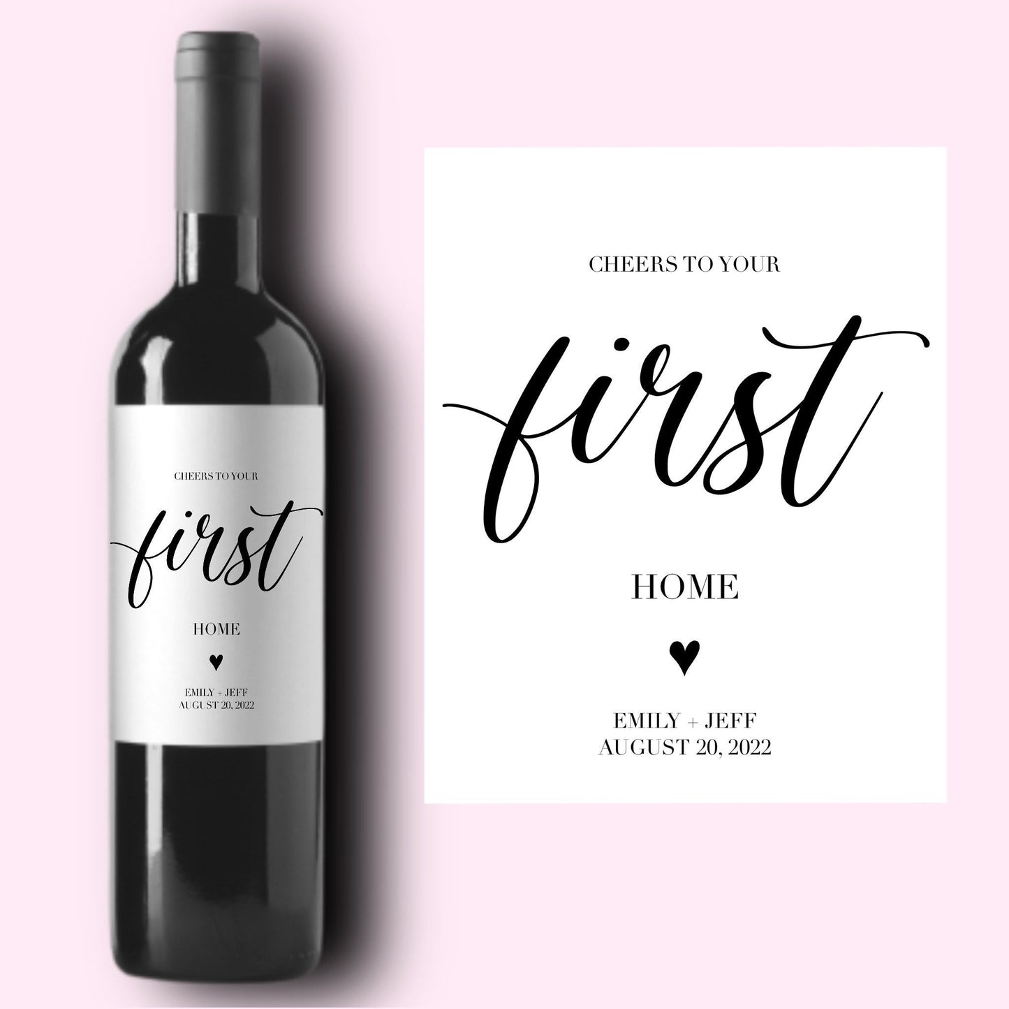 Milestone Wine Labels * Custom Wine Label Set for Engagement Gift * Wedding Planning * Getting Married Moments * Bride and Groom Gift *